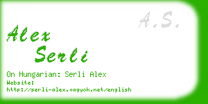 alex serli business card